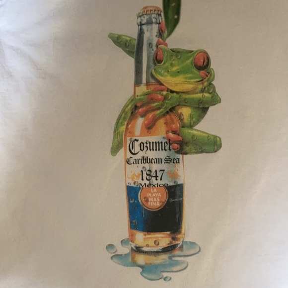 Men’s tank with frog Caribbean tee comfy material - Picture 3 of 4